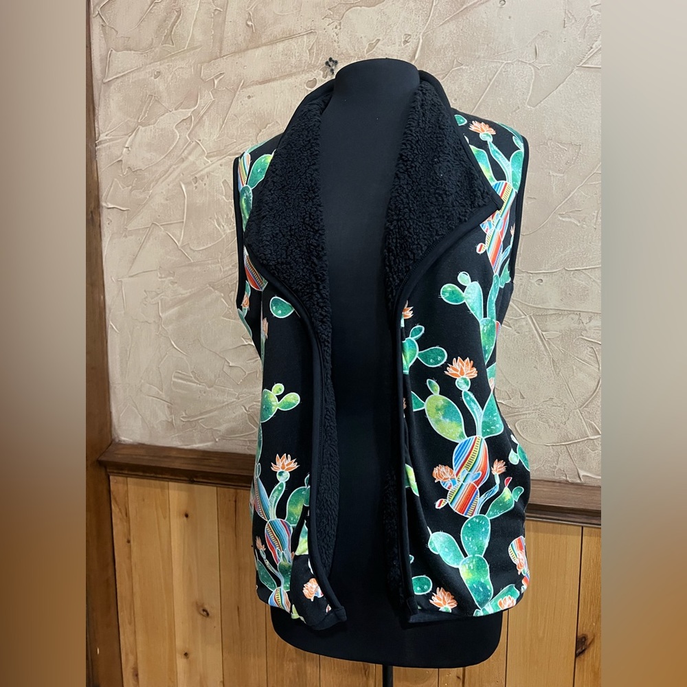 NWT L&B Open Front Fleece Vest